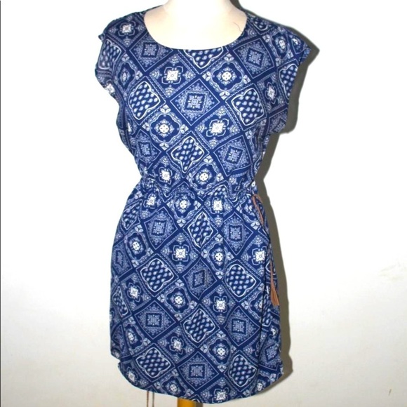 cute Forever 21 gipsy look paysley pattern worn once top dress size L - Picture 1 of 4